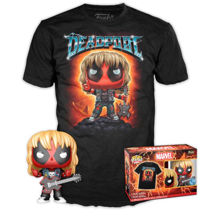 Set figure POP & Tee Marvel Deadpool Heavy Metal 308