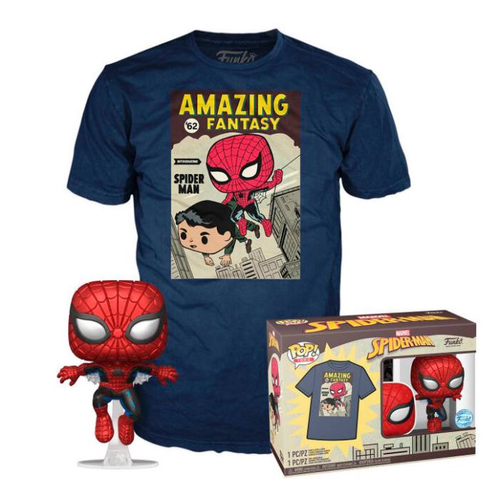 Set figure POP & Tee Marvel Spiderman Comic Cover 300