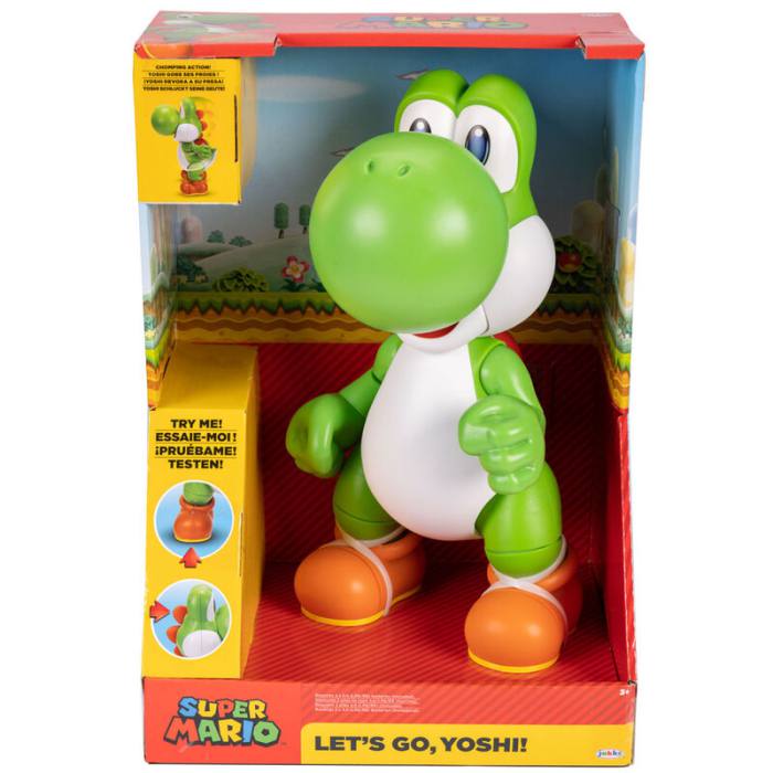 Super Mario Bros Lets Go Yoshi interactive figure 36cm 3147