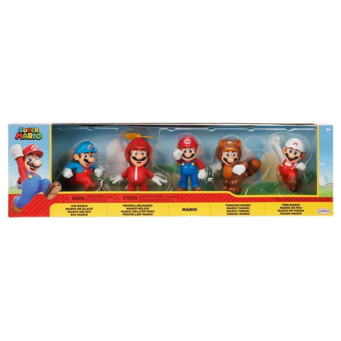Super Mario Bros blister 5 figures 6cm 3180