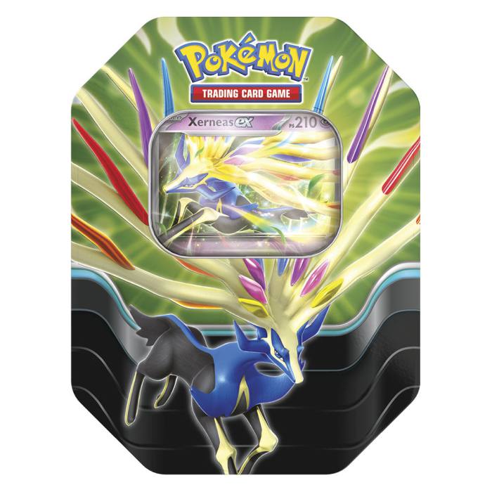 Spanish Pokemon assorted Collectible card game tin 6827