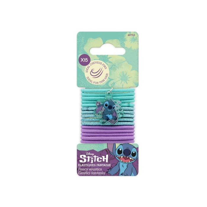 Disney Stitch 15 Hair rubber bands pack 7839