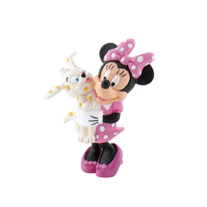 Disney Minnie with Puppy figure 7cm 8643