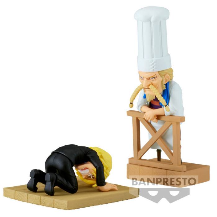 One Piece WCF Log Series Sanji & Zeff 2 world collectable figure 8cm 16039