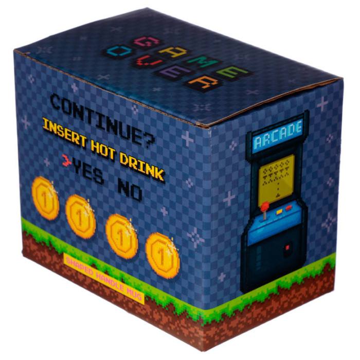 Game Over Joystick Pixel shaped handle mug 23571