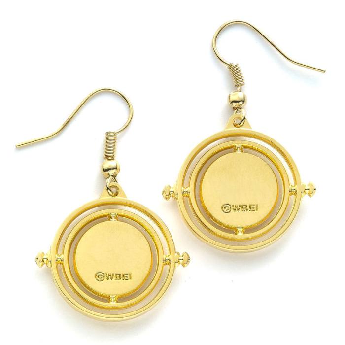 Harry Potter Time Turner gold plated stud earrings 24294