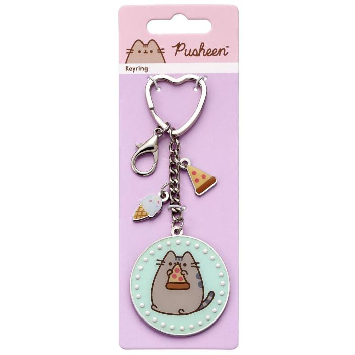 Pusheen Pizza keychain 24591