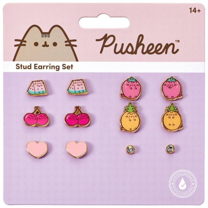 Pusheen Set 6 pairs of earrings 24740