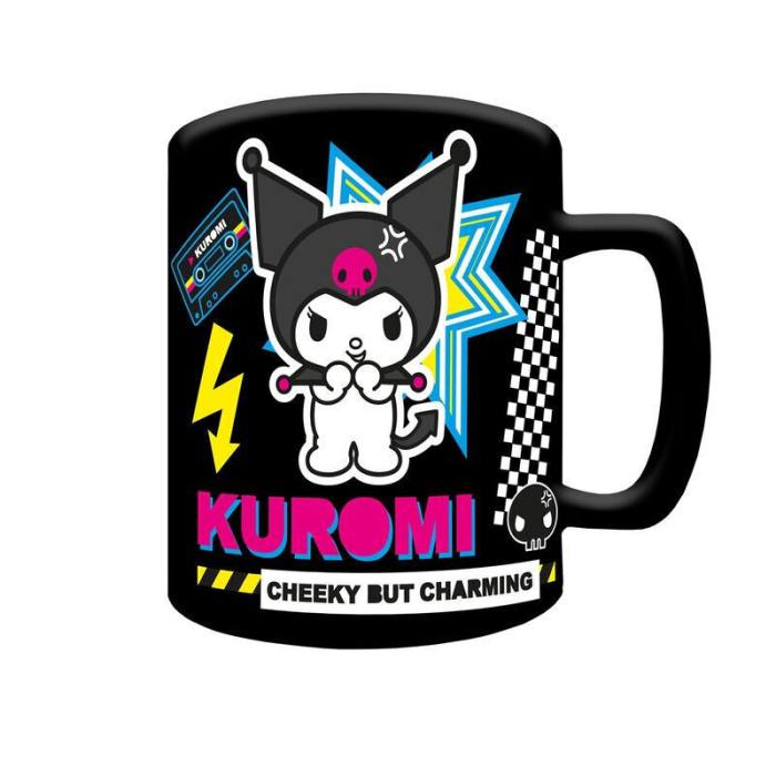 Hello Kitty Kuromi Mug with teddy bear cover 440ml 27199