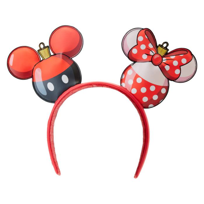 Loungefly Disney Mickey & Minnie Christmas ear headband 29496