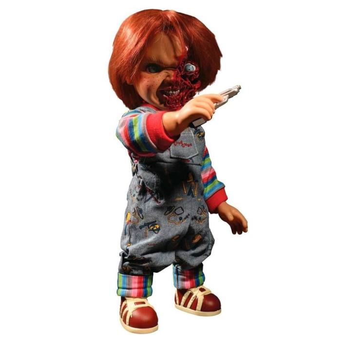 Chucky Childs Play 3 Chucky Pizza Face talking figure 38cm 32753