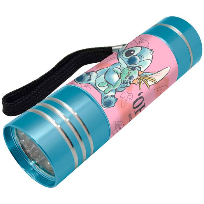 Disney Stitch assorted aluminium led torch 35557