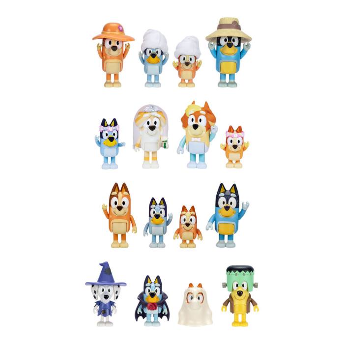 Bluey assorted pack 4 figures 35960