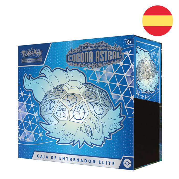 Spanish Pokemon Scarlet & Purple Astral Crown elite trainer case 36298