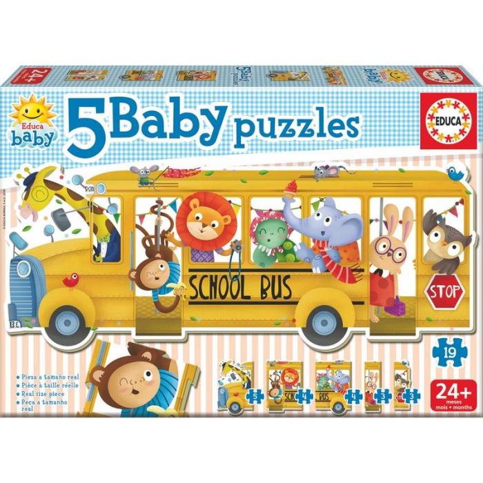 Shool Bus puzzle 2-5pcs 37087