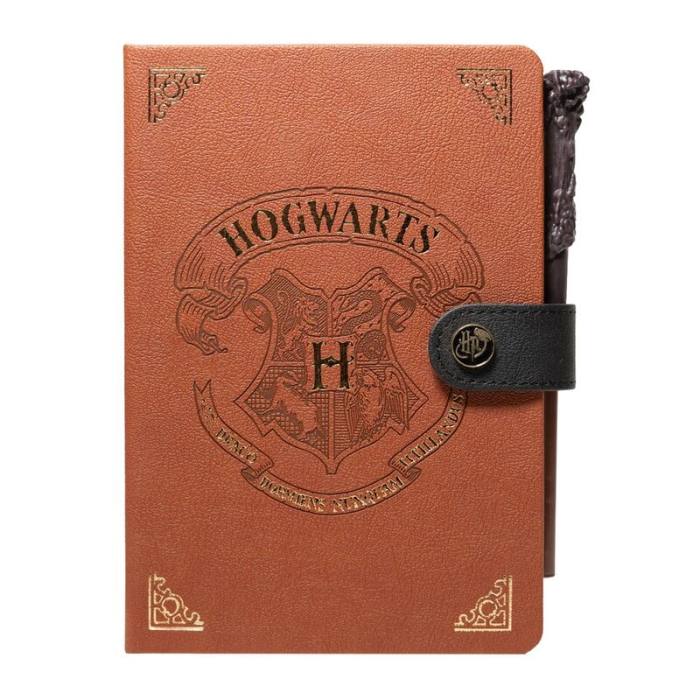 Harry Potter Hogwart A5 premium notebook + wand pen 39955
