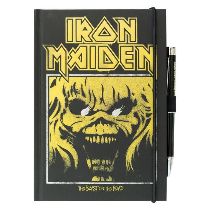 Iron Maiden A5 premium notebook + projector pen 41656