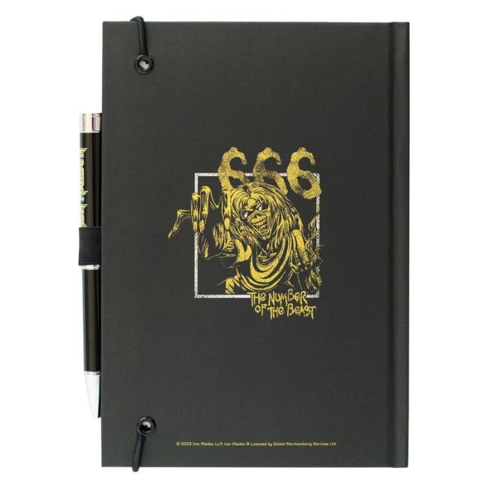 Iron Maiden A5 premium notebook + projector pen 41657