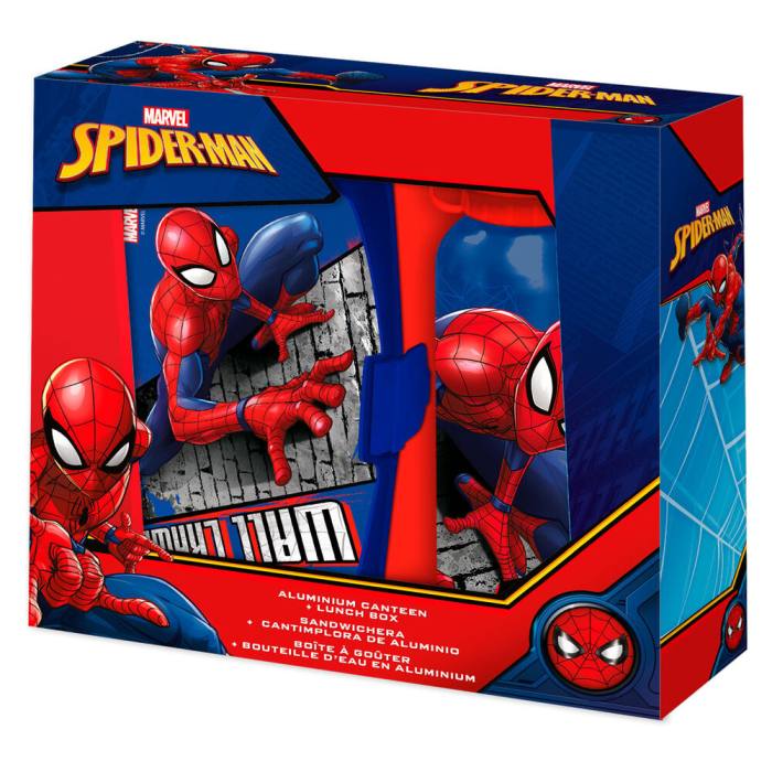 Marvel Spiderman canteen + lunchbox set 500ml 42778