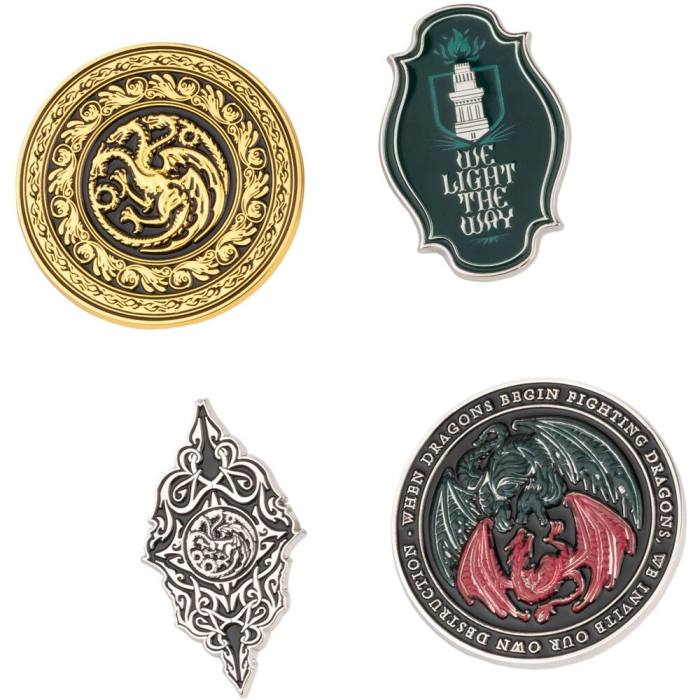 Game of Thrones House of the Dragon 4 pin set 42105