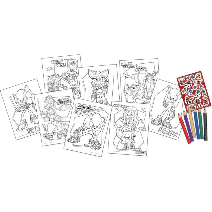 Sonic Prime coloring set 43323
