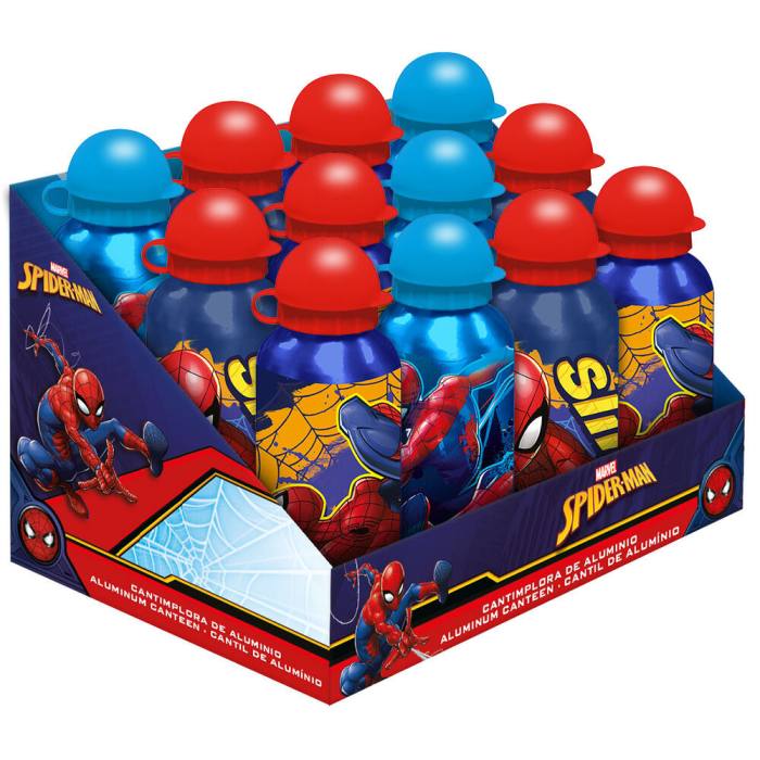 Marvel Spiderman assorted aliminum canteen 500ml 43526