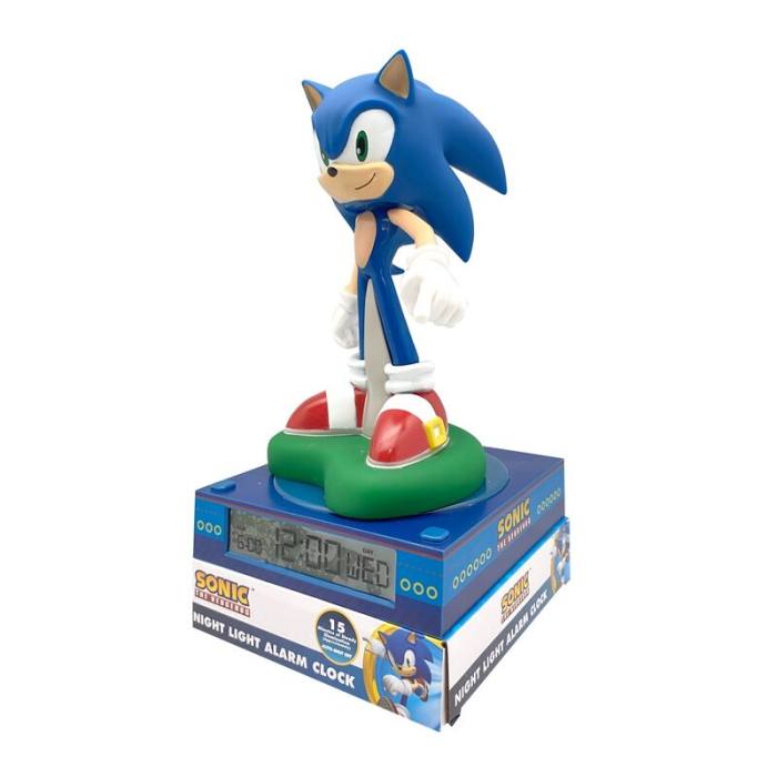 Sonic the Hedgehog 3D lamp with alarm clock 43597