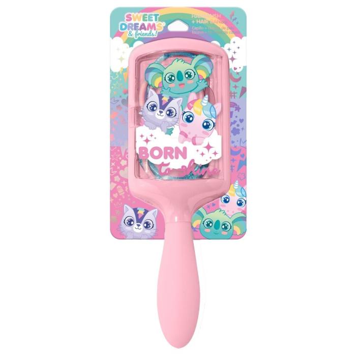 Sweet Dreams hair brush + hair ties set 43921