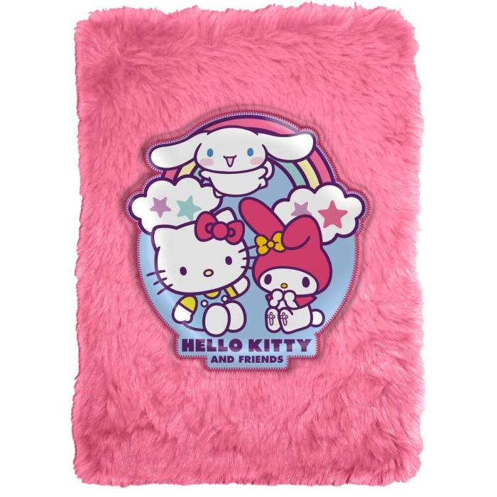 Hello Kitty and Friends A5 Plush notebook 43956
