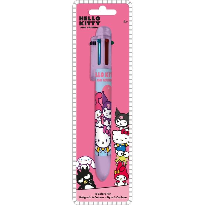 Hello Kitty and Friends Pen 6 colours 43945