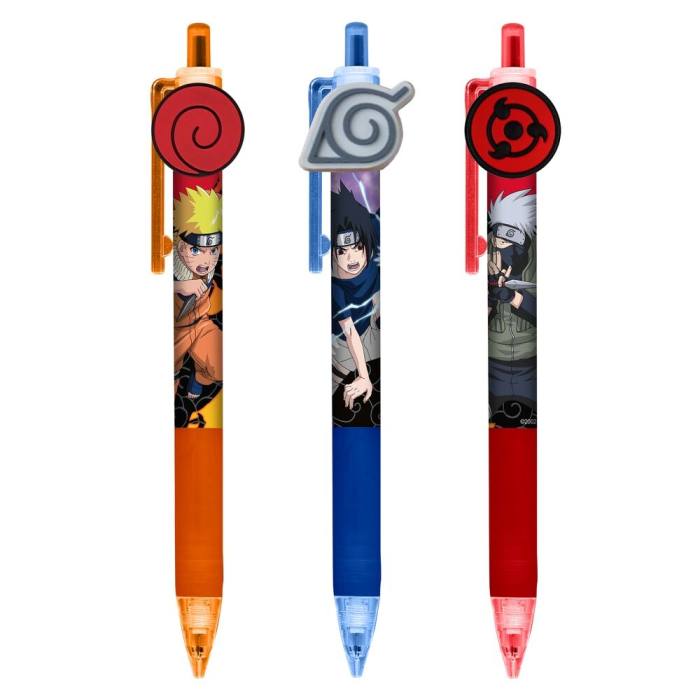 Naruto Shippuden pack of 3 pens 43700
