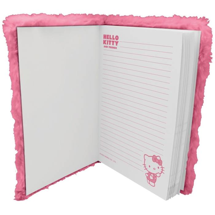 Hello Kitty and Friends A5 Plush notebook 43957