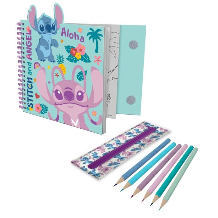 Disney Stitch Activity notebook with removable case 43799