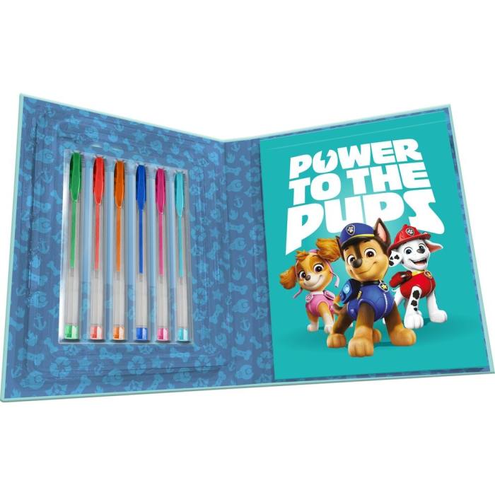 Paw Patrol Activity notebook + 6 gel pens 44029