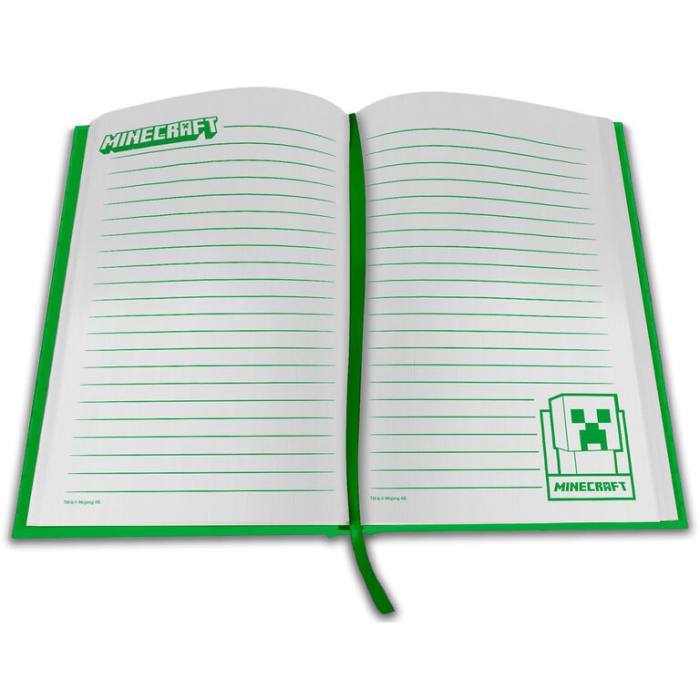 Minecraft Notebook with led clock 44094
