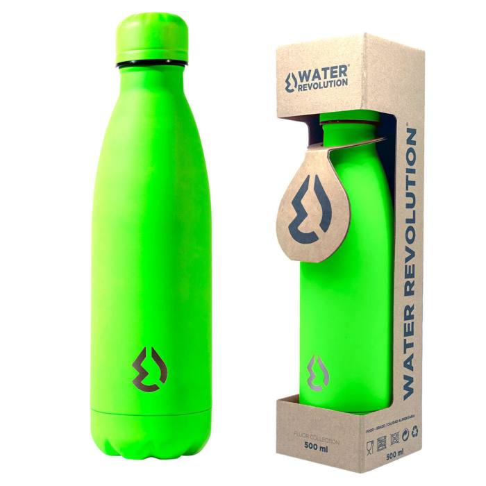 Water Revolution Fluor Green water bottle 500ml 45191