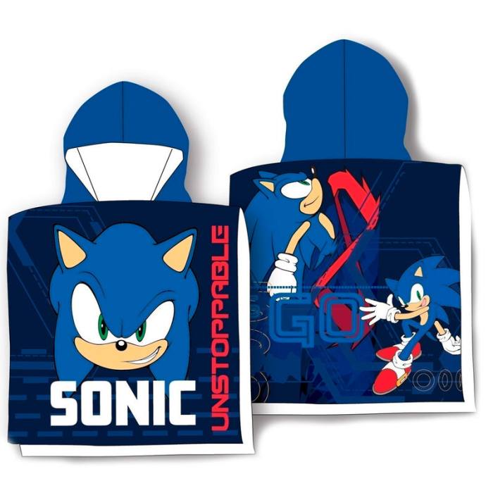 Sonic The Hedgehog cotton poncho towel 45525
