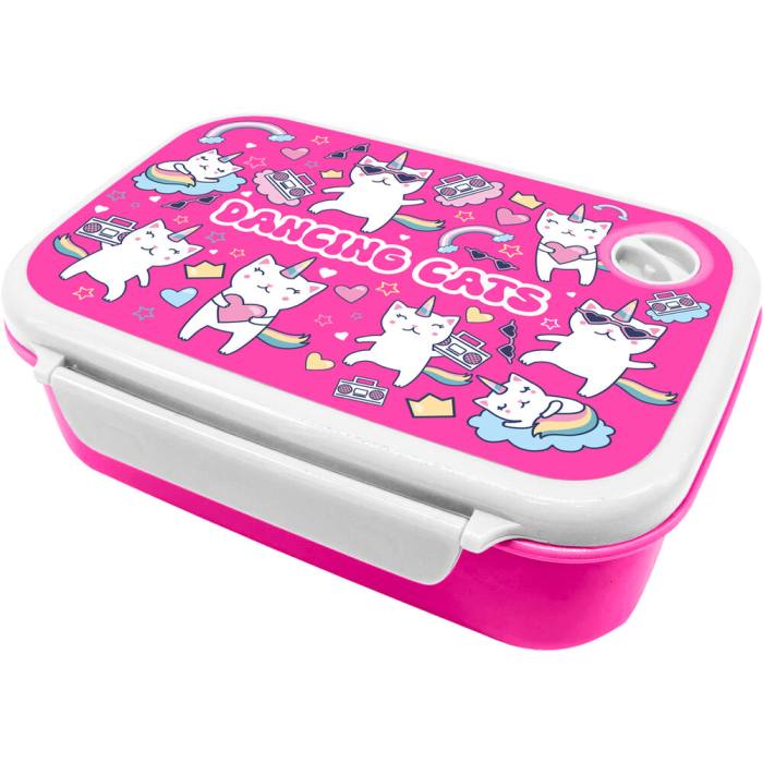 Water Revolution Dacing Cats lunch box 800ml 45337