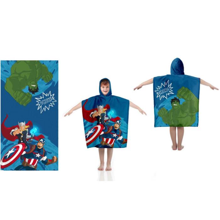 Marvel Avengers Cotton poncho towel 49319