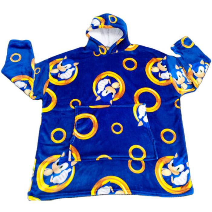 Sonic the Hedgehog oversize sweatshirt coat adult coral 49342
