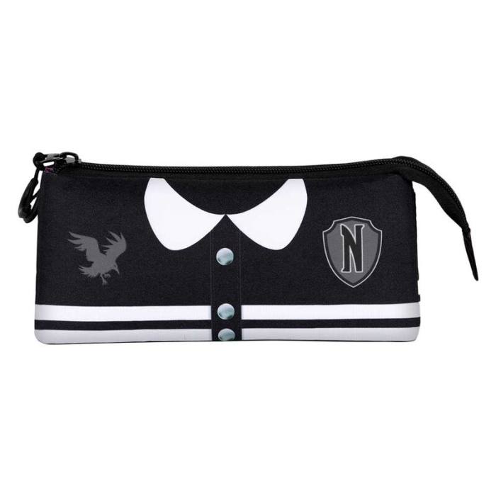 Wednesday Varsity triple pencil case 50342