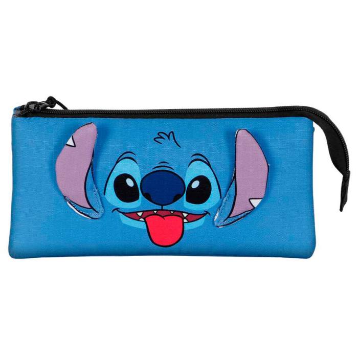 Disney Stitch Tongue triple pencil case 50510