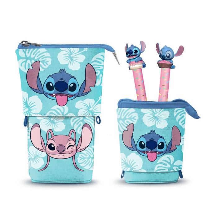 Disney Stitch Pencil case + 2 erasable pens 51877