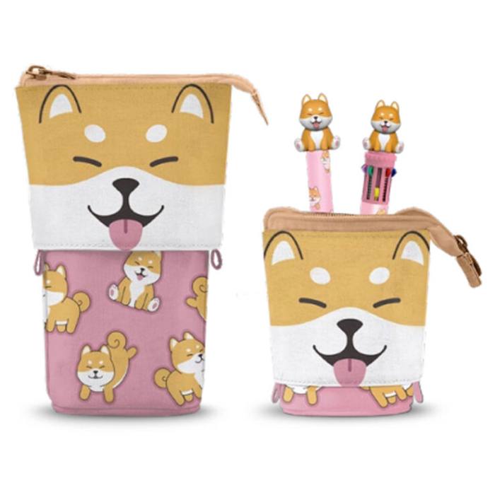Oh My Pop! Shiba pencil casel + Pen 10 colours + erasable pen 51917
