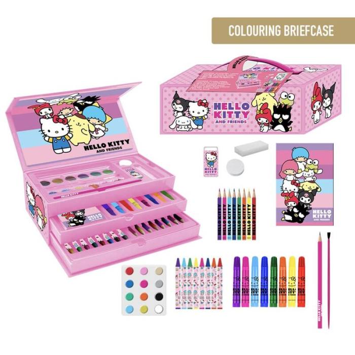 Hello Kitty colouring stationery case 53116