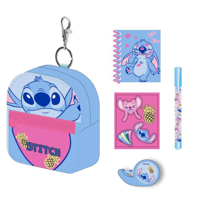 Disney Stitch Stationery mini backpack set 53092