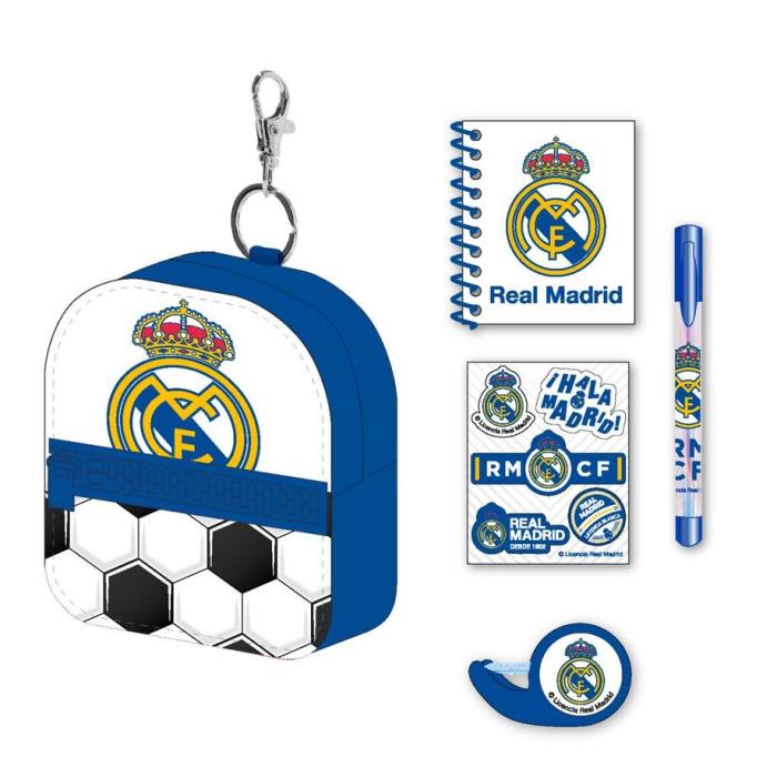 Real Madrid Stationery mini backpack set 53284