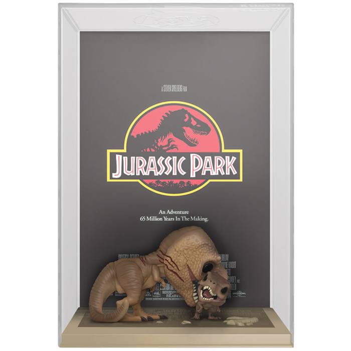 POP figure Movie Poster Jurassic Park Tyrannosaurus Rex and Velociraptor 57264