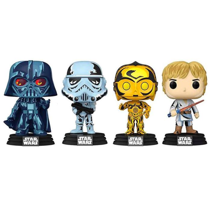 POP pack 4 figures Star Wars Exclusive 57514