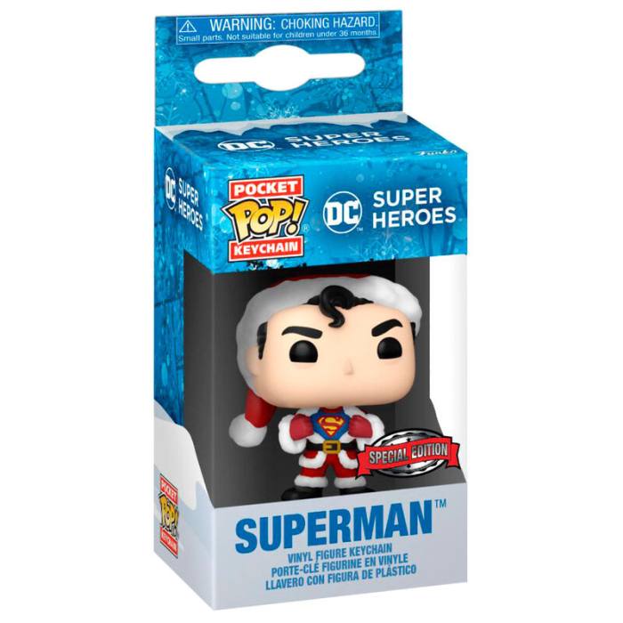 Pocket POP Keychain DC Comics Holiday Superman Exclusive 58312